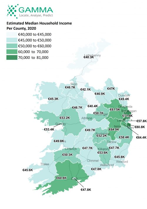 Gamma Location Labs - median hh income per county