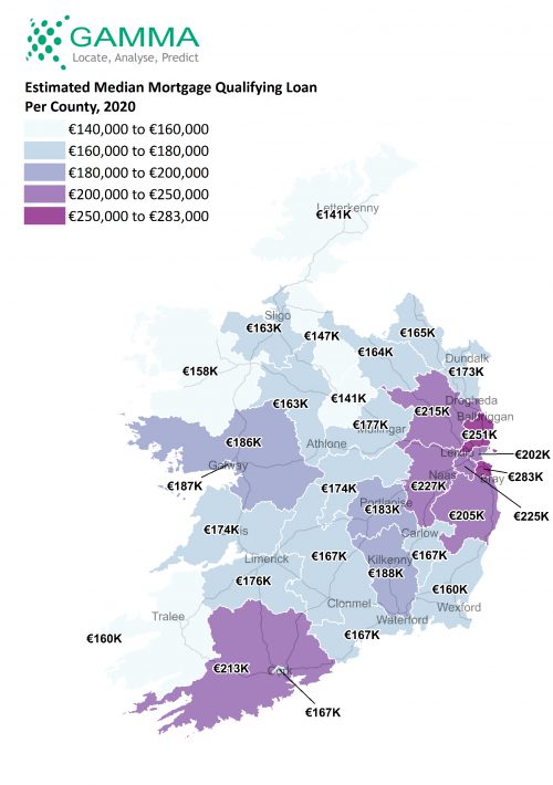 Gamma Location Labs - median hh loan per county